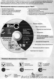 Зачистные  круги  торговой марки «RinG» (РинГ) (Австрия). Все размеры. #252705