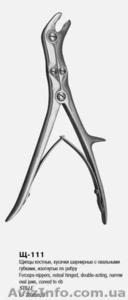 Щ-111 Щипцы костные-кусачки шарнирные с двойной передачей с овал. губк. изог. по #261484
