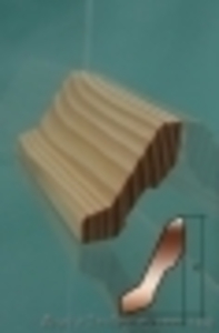 Плинтус массивный 55мм липа,  дуб,  ольха,  сосна #276228