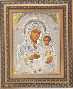 Иконы с нанесением  серебра 998 пробы,  позолоты Литография с нанесением сусально #250581