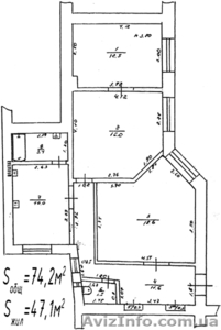 Продам 3-x ком. квартиру в центре Одессы #290408