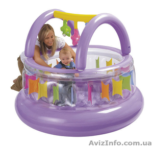 Надувной детский манеж. Развивающий игровой центр для малышей  #294571