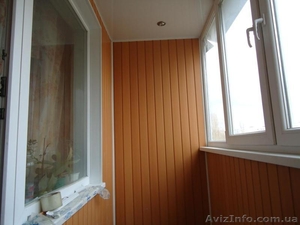 Обшивка балконов и лоджий. Пластиковые откосы. #307827