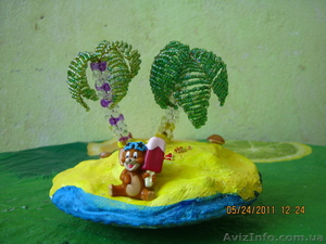 деревья и цветы из бисера #295128