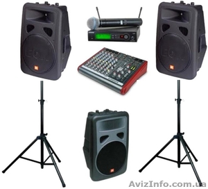 Оренда,  прокат звук - активні акустичні комплекти 1, 1 кВт,  Аренда звука во Львов #302925