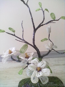 Цветы,  букеты,  композиции,  деревья из бисера.Ручная работа #323526