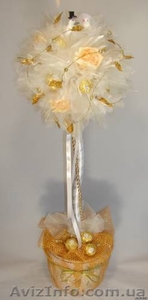 Свадебные подарки- букеты из конфет #331032