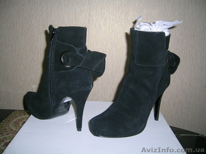 Ботинки весенние,  замшивые #334780