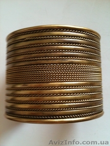 Браслет  из меди золотого оттенка #330842