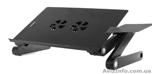 Пластиковый столик для ноутбука n-D1 (черный) #358984