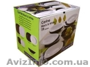АКЦИЯ! Сервиз Luminarc CARINE white&black/19пред. #344317