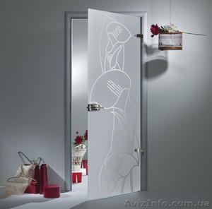 двери стеклянные .межкоьнатные,  раздвижные,  маятниковые #340187