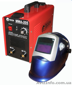 Сварочный инвертор EDON ММА-205 с маской хамелеон  #345601