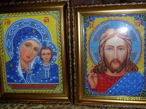 Иконы бисером.Венчальная пара #365257