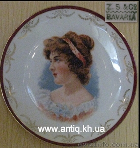 Старинная настенная тарелка #349859