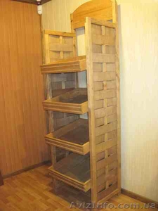 Продам стеллажы,  акционные стойки из натурального дерева #350447