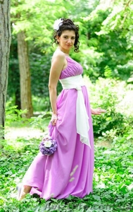 Длинное шифоновое платье #389809