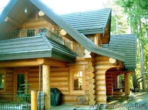 Сруб ддома, дикий сруб, деревянные дома, церковные храмы. #382810