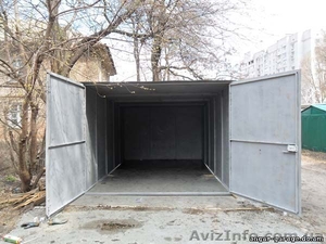 Гараж металлический сборной разборной с толщиной стен 2мм,  крыши 1, 2мм #385664