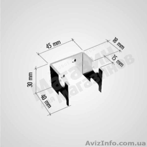 Крепеж решетки хром к стене #386751