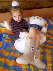 купити валянки дитячі,  купить детские валенки,  теплая обувь войлочная для дома  #376959