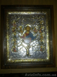 Икона из серебра и позолоты, , , , , , , , , , !!!!!!!!!!!! #371229