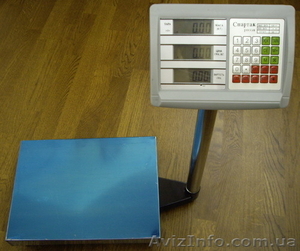 Весы торговые платформенные электронные напольные 100-150-300-600 кг #394922