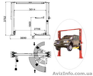 Продам подъеиник Flying Т4,  а также 2-4-х стоичный ножничные. Шиномонтаж, стенд #375018