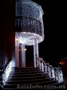 Новогоднее оформление фасадов,  световое оформление зданий,  #419441