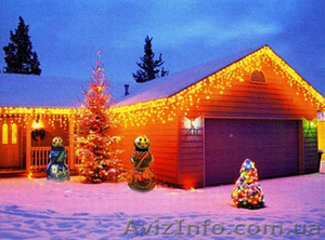 Светодиодные гирлянды, новогодние украшения, украшение дома, иллюминация  #416467