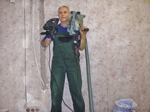Алмазное бурение отверстия под вентиляцию. Киев. #403971