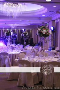 свадебное оформление залов,  прокат арок и канделябров свадебный букет #405636