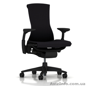 Herman Miller Embody Chair - Black Balance Fabric Seat #410096