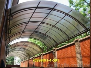 Навес из поликарбоната #401170