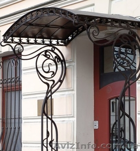 Кованые навесы и козырьки #408218