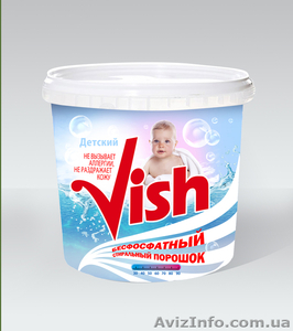 Детский,  концентрированный,  бесфосфатный стиральный порошок «BABY VISH» про-во И #437561