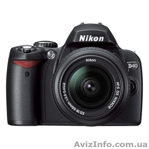 продам Nikon D40 body +Nikkor 18-55mm f/3.5-5.6 AF-S DX #436904