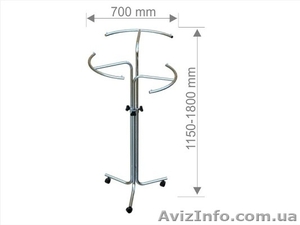 Оригинальная трехрожковая вешалка для одежды Киев #438279