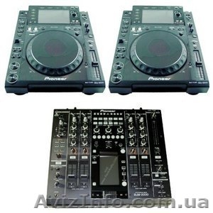 PIONEER PAIR CDJ-2000 DJ DVD CD PLAYER & DJM-2000 MIXER #442016