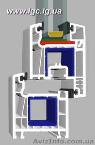 ПВХ профиль для металлопластиковых окон #451555