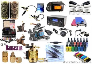 Тату машинки,  комплекты тату (-50гр. скидка,  иглы,  краску,  бесплатная  #428509