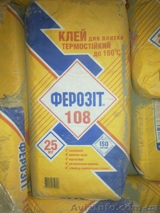 клей для плитки термостійкий Ферозіт 108 #445005