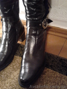 Сапоги зимние кожанные на меху натуральном #481192