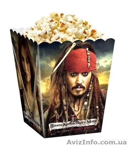 Бумажная упаковка для попкорна (картонные коробочки) #460516