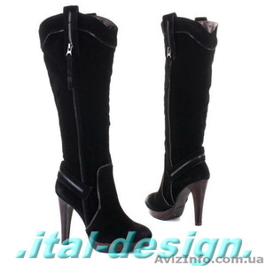 Сапоги женские замшевые #466601