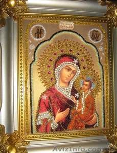 Бисерные иконы Пресвятой Богородицы Тихвинской #458817