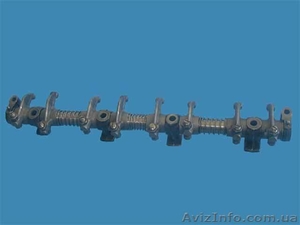 коромысла с осью и стойками ямз 236 в сборе, ось кормысел клапанов в сборе #469002