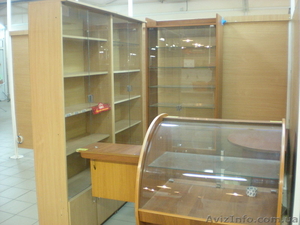 Витрины из ДСП,  прилавок,  стол и стул  #463416