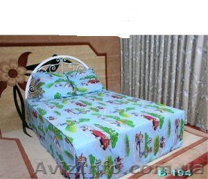 Полуторная постель с героями мультиков. отличное качество #469850