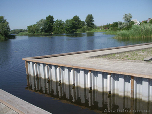 УКРЕПЛЕНИЕ  БЕРЕГОВ  ПРУДА. #159861